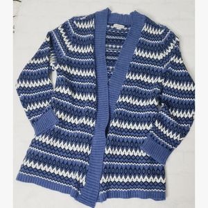 Croft & Barrow Blue Cardigan Sz XL